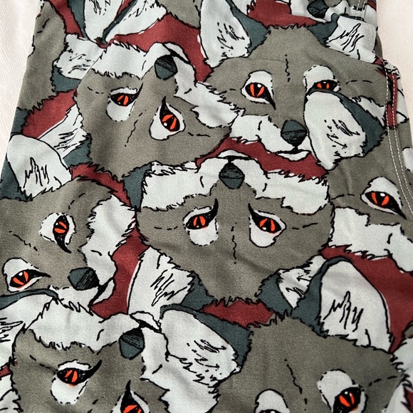 LuLaRoe Leggings, Wolf Pattern - Picture 3 of 3